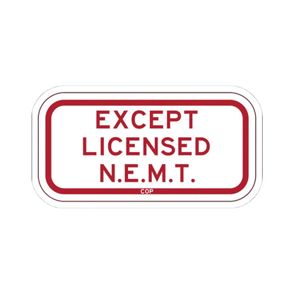 PBOT Road sign P4890 (Oregon) (Road Sign) STICKER Vinyl Kiss-Cut Decal 4 Inch White - The Sticker Space