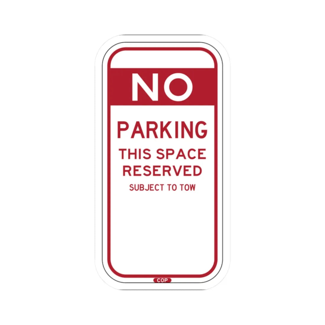 PBOT Road sign P6070 (Oregon) (Road Sign) STICKER Vinyl Kiss-Cut Decal 2 Inch White - The Sticker Space