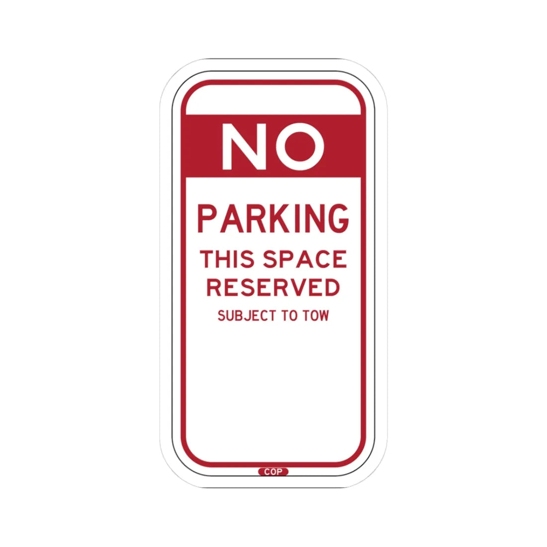 PBOT Road sign P6070 (Oregon) (Road Sign) STICKER Vinyl Kiss-Cut Decal 3 Inch White - The Sticker Space