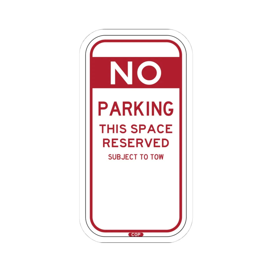 PBOT Road sign P6070 (Oregon) (Road Sign) STICKER Vinyl Kiss-Cut Decal 4 Inch White - The Sticker Space