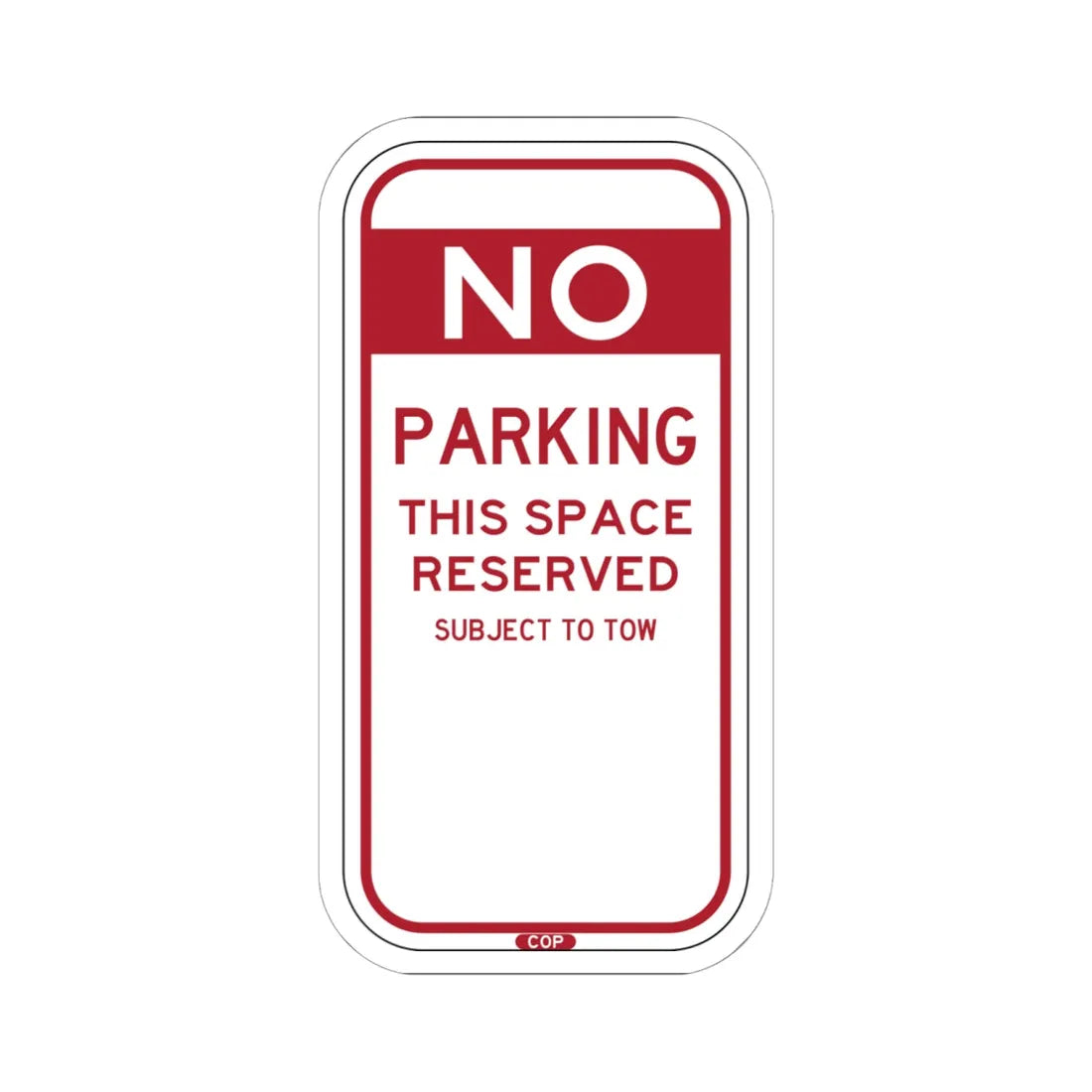 PBOT Road sign P6070 (Oregon) (Road Sign) STICKER Vinyl Kiss-Cut Decal 6 Inch White - The Sticker Space