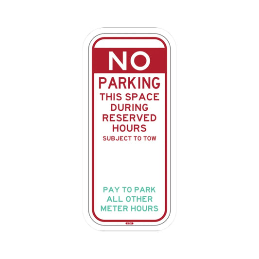 PBOT Road sign P6075 (Oregon) (Road Sign) STICKER Vinyl Kiss-Cut Decal 2 Inch White - The Sticker Space
