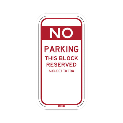 PBOT Road sign P6080 (Oregon) (Road Sign) STICKER Vinyl Kiss-Cut Decal 2 Inch White - The Sticker Space