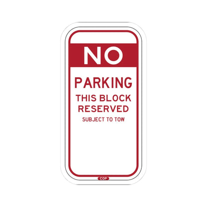 PBOT Road sign P6080 (Oregon) (Road Sign) STICKER Vinyl Kiss-Cut Decal 3 Inch White - The Sticker Space