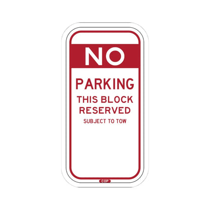 PBOT Road sign P6080 (Oregon) (Road Sign) STICKER Vinyl Kiss-Cut Decal 4 Inch White - The Sticker Space
