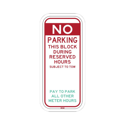 PBOT Road sign P6085 (Oregon) (Road Sign) STICKER Vinyl Kiss-Cut Decal 4 Inch White - The Sticker Space