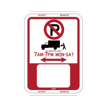 PBOT Road sign P6100 (Oregon) (Road Sign) STICKER Vinyl Kiss-Cut Decal 2 Inch White - The Sticker Space