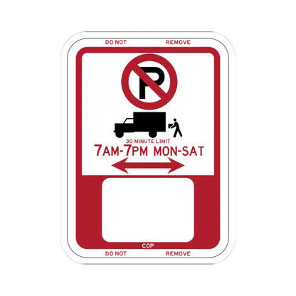 PBOT Road sign P6100 (Oregon) (Road Sign) STICKER Vinyl Kiss-Cut Decal 3 Inch White - The Sticker Space
