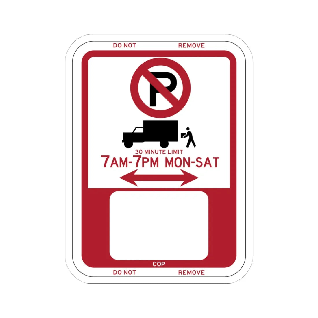 PBOT Road sign P6100 (Oregon) (Road Sign) STICKER Vinyl Kiss-Cut Decal 4 Inch White - The Sticker Space