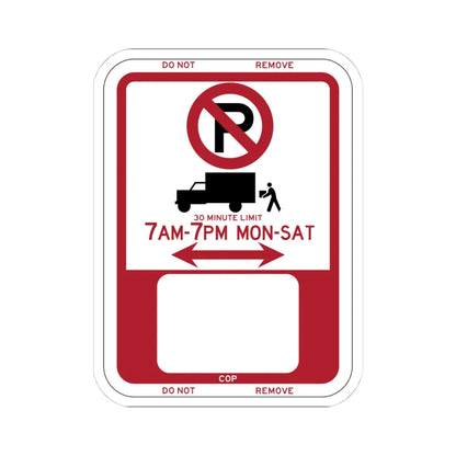 PBOT Road sign P6100 (Oregon) (Road Sign) STICKER Vinyl Kiss-Cut Decal 4 Inch White - The Sticker Space