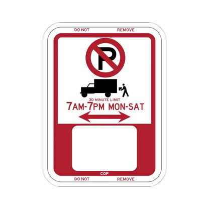PBOT Road sign P6100 (Oregon) (Road Sign) STICKER Vinyl Kiss-Cut Decal 6 Inch White - The Sticker Space