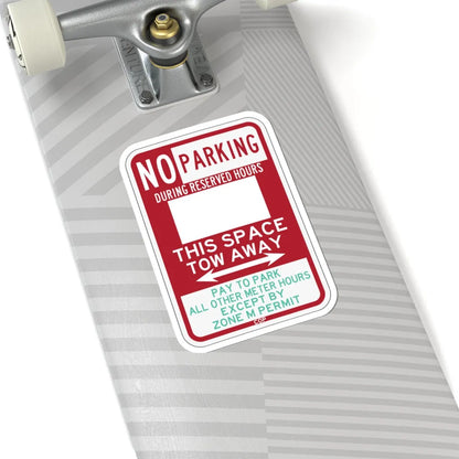 PBOT Road sign P6112 (Oregon) (Road Sign) STICKER Vinyl Kiss-Cut Decal - The Sticker Space