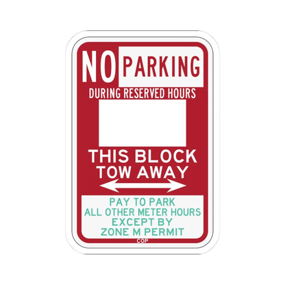 PBOT Road sign P6113 (Oregon) (Road Sign) STICKER Vinyl Kiss-Cut Decal 3 Inch White - The Sticker Space
