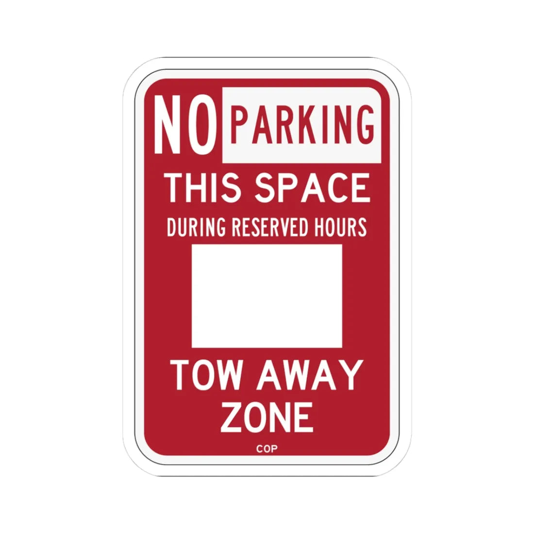 PBOT Road sign P6120 (Oregon) (Road Sign) STICKER Vinyl Kiss-Cut Decal 3 Inch White - The Sticker Space