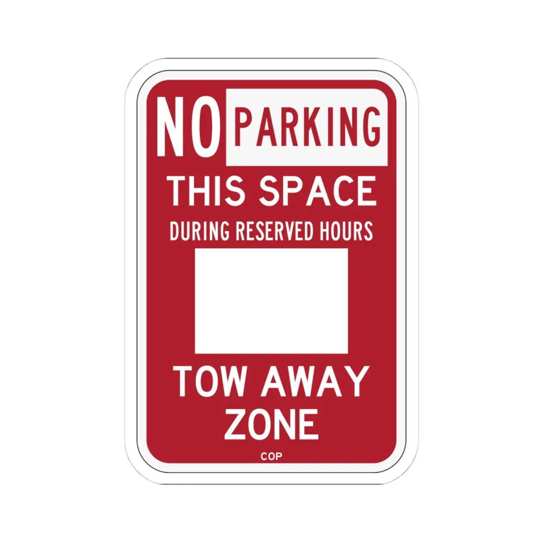 PBOT Road sign P6120 (Oregon) (Road Sign) STICKER Vinyl Kiss-Cut Decal 4 Inch White - The Sticker Space