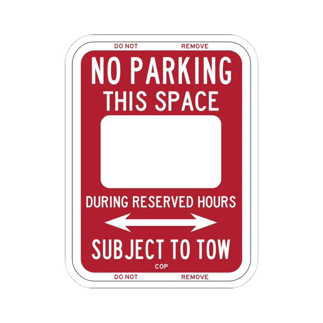 PBOT Road sign P6200 (Oregon) (Road Sign) STICKER Vinyl Kiss-Cut Decal 4 Inch White - The Sticker Space