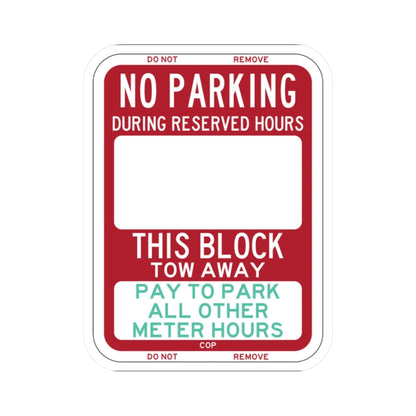 PBOT Road sign P6210 (Oregon) (Road Sign) STICKER Vinyl Kiss-Cut Decal 2 Inch White - The Sticker Space