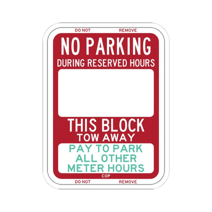 PBOT Road sign P6210 (Oregon) (Road Sign) STICKER Vinyl Kiss-Cut Decal 4 Inch White - The Sticker Space