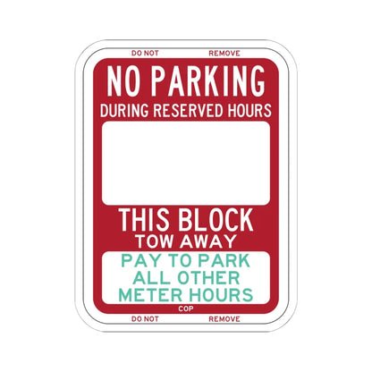 PBOT Road sign P6210 (Oregon) (Road Sign) STICKER Vinyl Kiss-Cut Decal 6 Inch White - The Sticker Space
