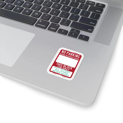 PBOT Road sign P6210 (Oregon) (Road Sign) STICKER Vinyl Kiss-Cut Decal - The Sticker Space
