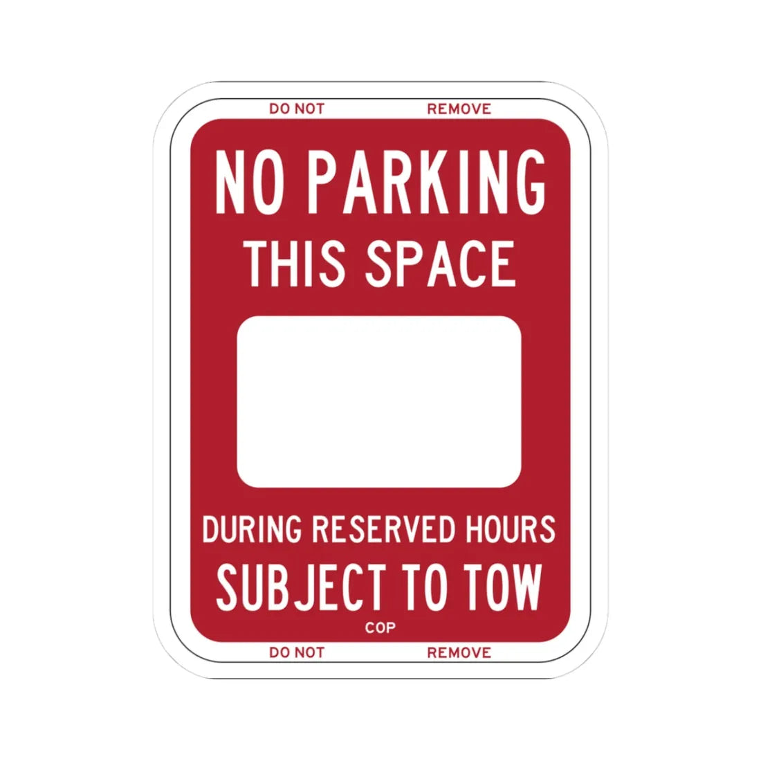 PBOT Road sign P6220 (Oregon) (Road Sign) STICKER Vinyl Kiss-Cut Decal 3 Inch White - The Sticker Space