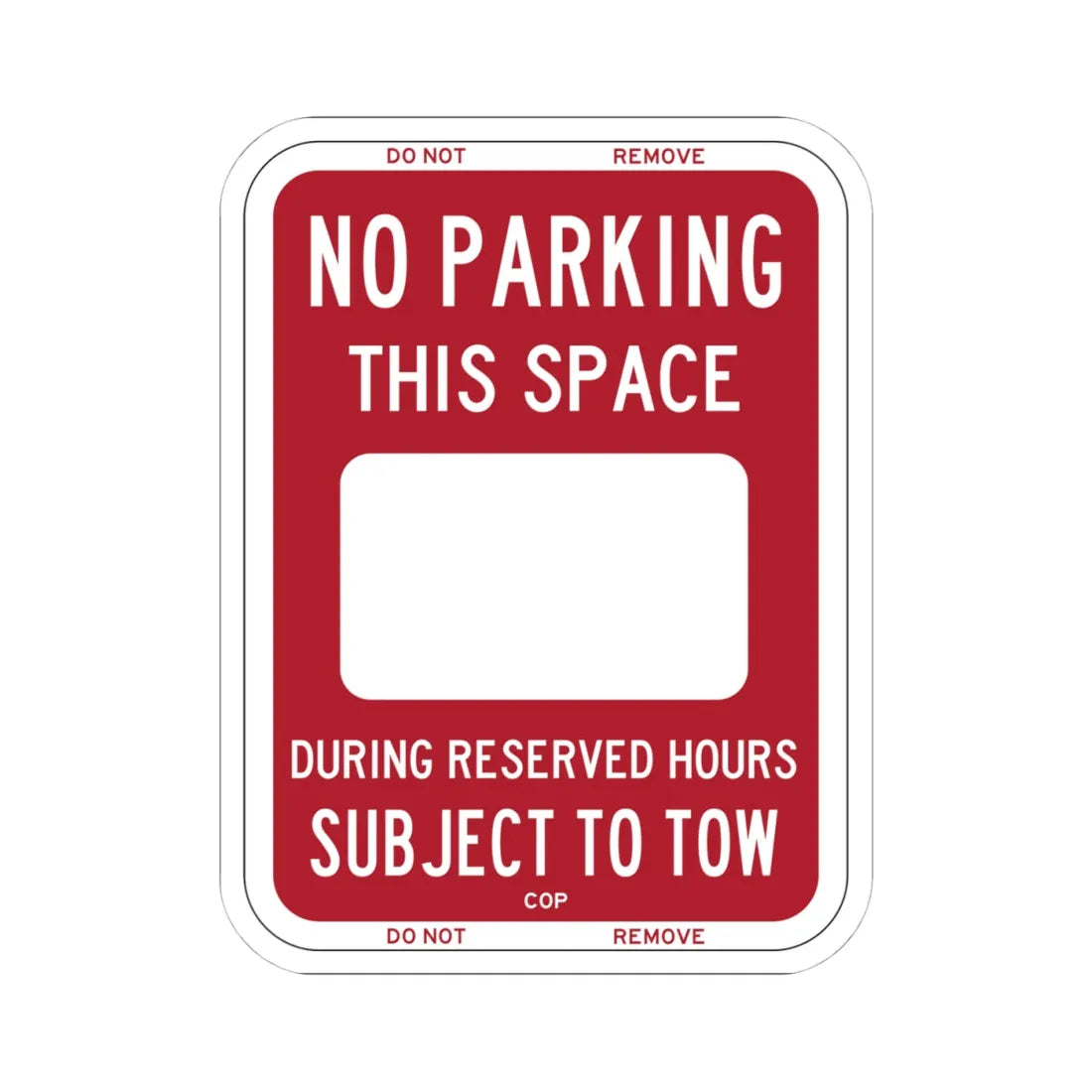 PBOT Road sign P6220 (Oregon) (Road Sign) STICKER Vinyl Kiss-Cut Decal 4 Inch White - The Sticker Space
