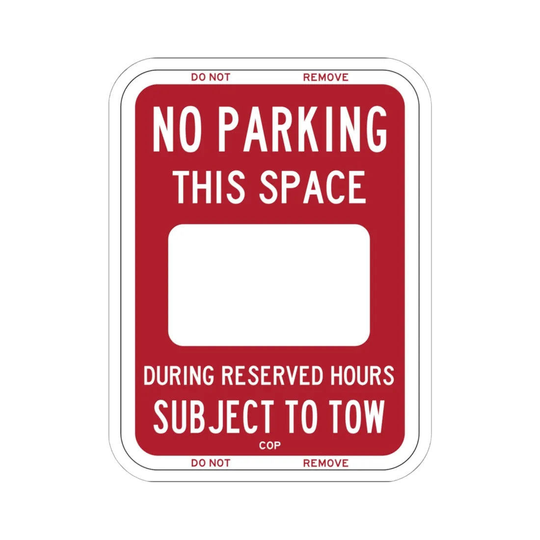 PBOT Road sign P6220 (Oregon) (Road Sign) STICKER Vinyl Kiss-Cut Decal 6 Inch White - The Sticker Space