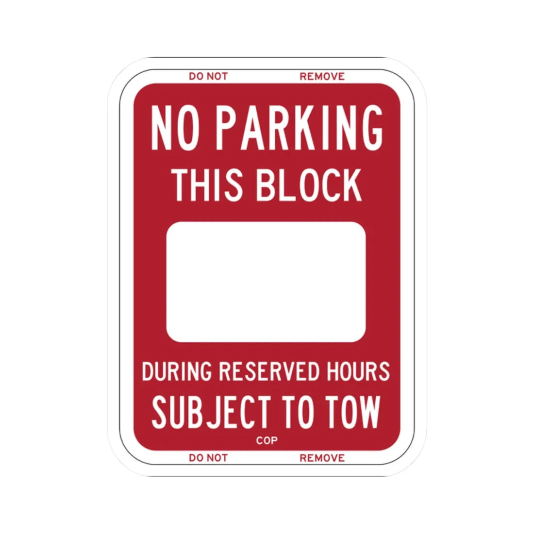 PBOT Road sign P6230 (Oregon) (Road Sign) STICKER Vinyl Kiss-Cut Decal 2 Inch White - The Sticker Space