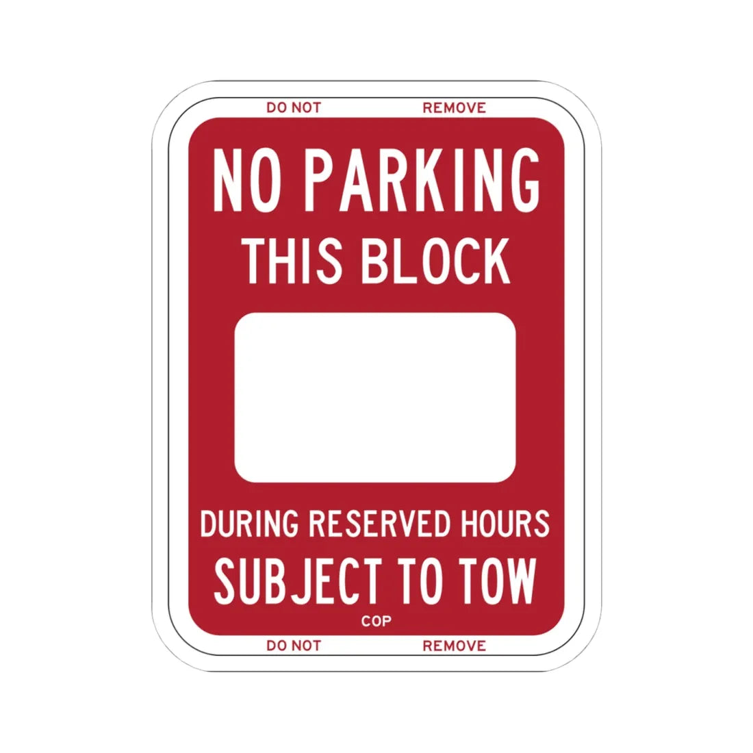 PBOT Road sign P6230 (Oregon) (Road Sign) STICKER Vinyl Kiss-Cut Decal 4 Inch White - The Sticker Space