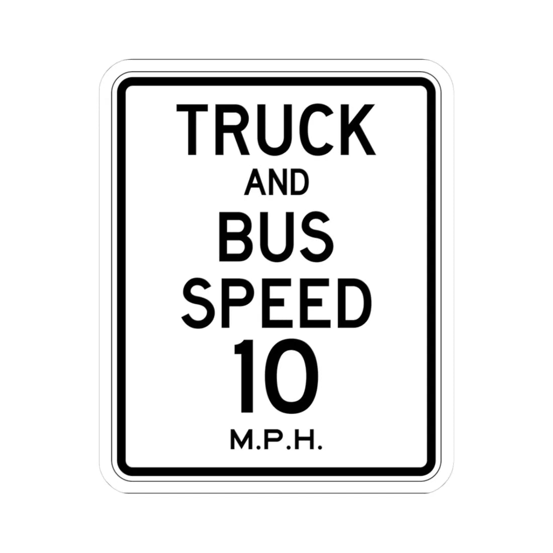 PBOT Road sign R2220 (Oregon) (Road Sign) STICKER Vinyl Kiss-Cut Decal 3 Inch White - The Sticker Space