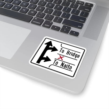 PBOT Road sign R3341 (Oregon) (Road Sign) STICKER Vinyl Kiss-Cut Decal - The Sticker Space