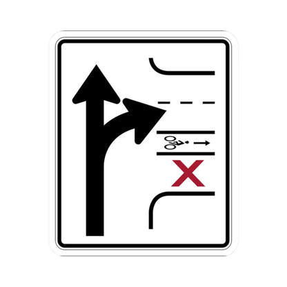 PBOT Road sign R3342 (Oregon) (Road Sign) STICKER Vinyl Kiss-Cut Decal 2 Inch White - The Sticker Space