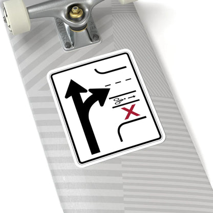 PBOT Road sign R3342 (Oregon) (Road Sign) STICKER Vinyl Kiss-Cut Decal - The Sticker Space