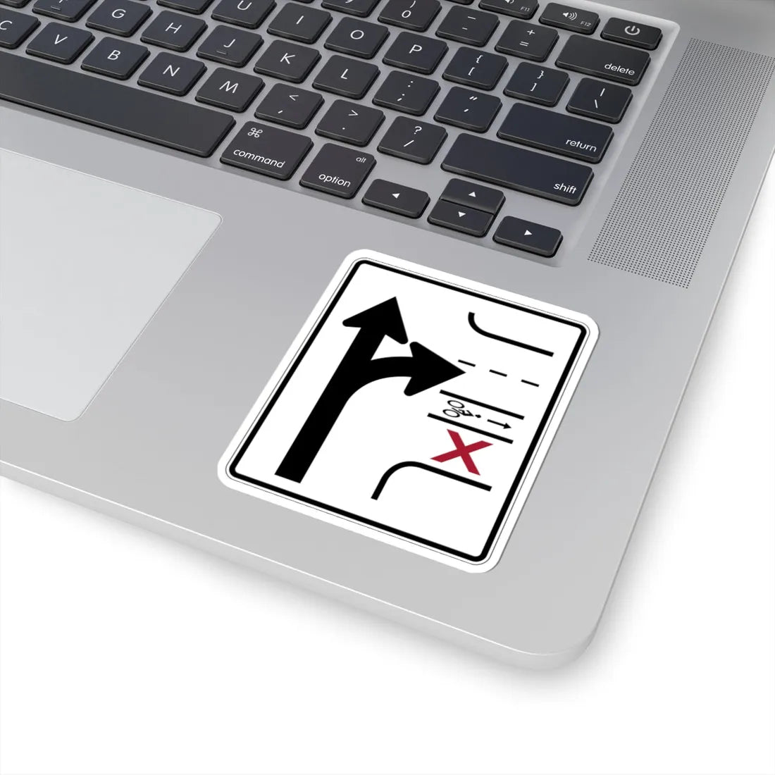 PBOT Road sign R3342 (Oregon) (Road Sign) STICKER Vinyl Kiss-Cut Decal - The Sticker Space