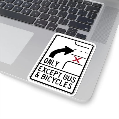 PBOT Road sign R3343 (Oregon) (Road Sign) STICKER Vinyl Kiss-Cut Decal - The Sticker Space