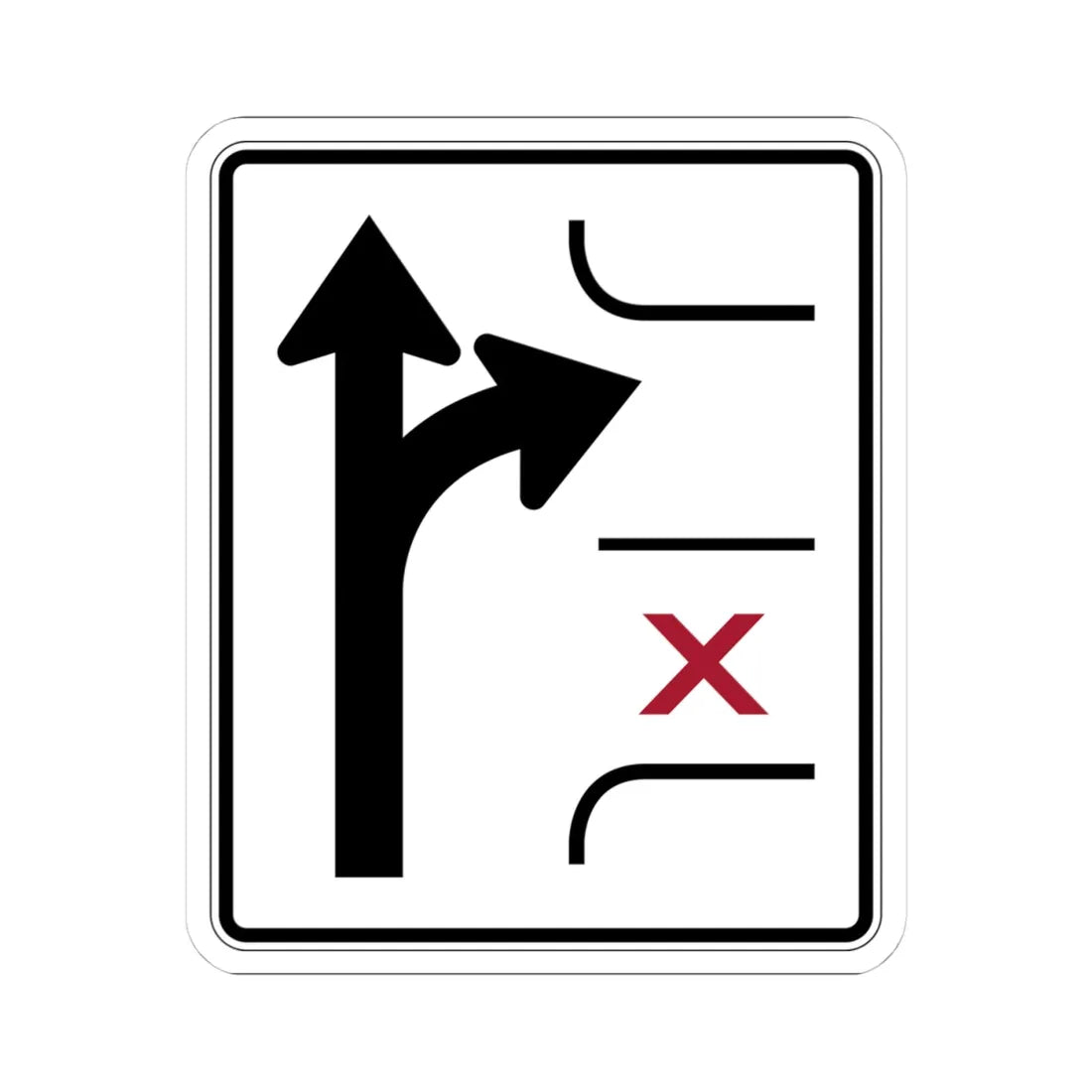 PBOT Road sign R3344 (Oregon) (Road Sign) STICKER Vinyl Kiss-Cut Decal 4 Inch White - The Sticker Space