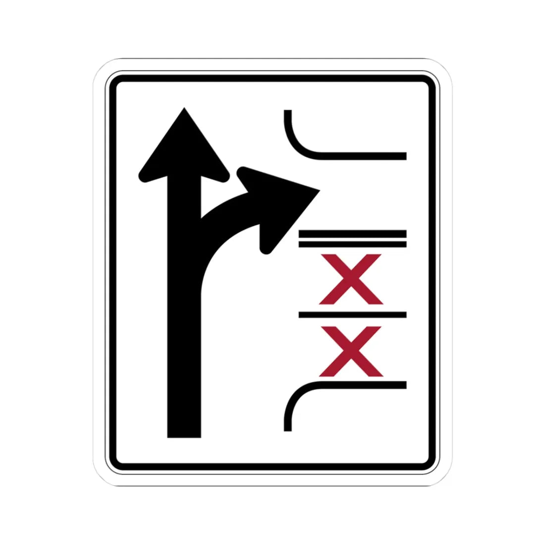PBOT Road sign R3345 (Oregon) (Road Sign) STICKER Vinyl Kiss-Cut Decal 3 Inch White - The Sticker Space