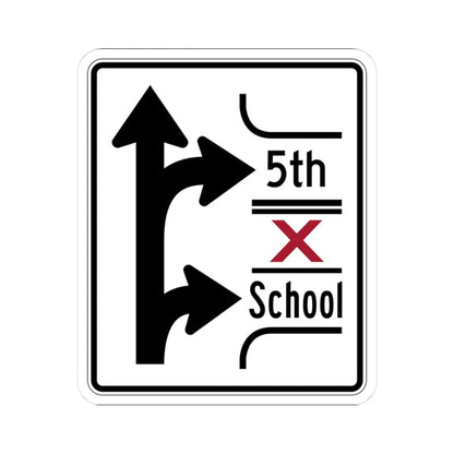 PBOT Road sign R3346 (Oregon) (Road Sign) STICKER Vinyl Kiss-Cut Decal 3 Inch White - The Sticker Space