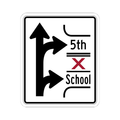 PBOT Road sign R3346 (Oregon) (Road Sign) STICKER Vinyl Kiss-Cut Decal 6 Inch White - The Sticker Space