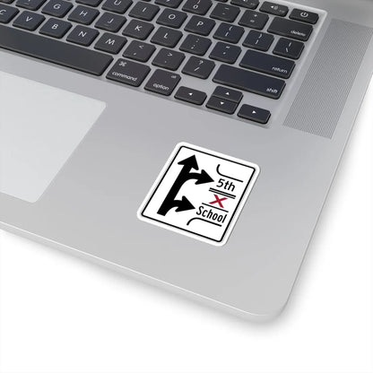 PBOT Road sign R3346 (Oregon) (Road Sign) STICKER Vinyl Kiss-Cut Decal - The Sticker Space
