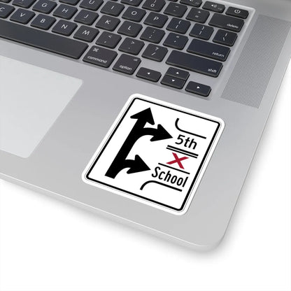 PBOT Road sign R3346 (Oregon) (Road Sign) STICKER Vinyl Kiss-Cut Decal - The Sticker Space