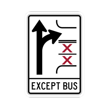 PBOT Road sign R3347V (Oregon) (Road Sign) STICKER Vinyl Kiss-Cut Decal 2 Inch White - The Sticker Space
