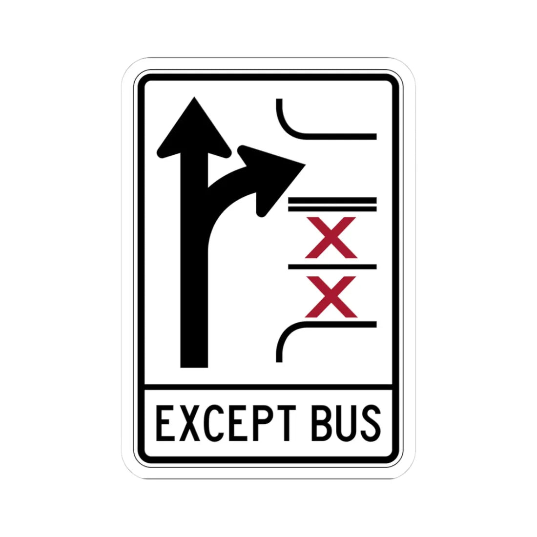 PBOT Road sign R3347V (Oregon) (Road Sign) STICKER Vinyl Kiss-Cut Decal 3 Inch White - The Sticker Space