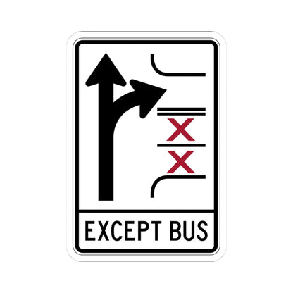 PBOT Road sign R3347V (Oregon) (Road Sign) STICKER Vinyl Kiss-Cut Decal 3 Inch White - The Sticker Space
