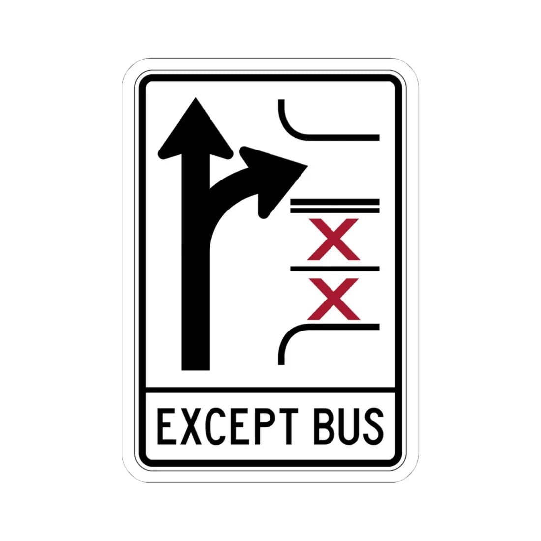 PBOT Road sign R3347V (Oregon) (Road Sign) STICKER Vinyl Kiss-Cut Decal 4 Inch White - The Sticker Space