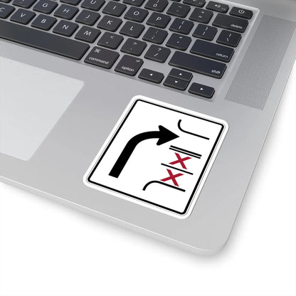 PBOT Road sign R3348 (Oregon) (Road Sign) STICKER Vinyl Kiss-Cut Decal - The Sticker Space