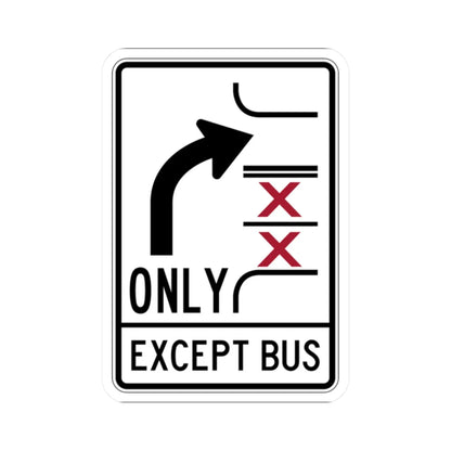 PBOT Road sign R3349V (Oregon) (Road Sign) STICKER Vinyl Kiss-Cut Decal 2 Inch White - The Sticker Space