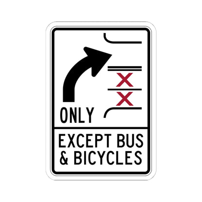 PBOT Road sign R3351V (Oregon) (Road Sign) STICKER Vinyl Kiss-Cut Decal 6 Inch White - The Sticker Space