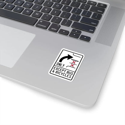 PBOT Road sign R3351V (Oregon) (Road Sign) STICKER Vinyl Kiss-Cut Decal - The Sticker Space