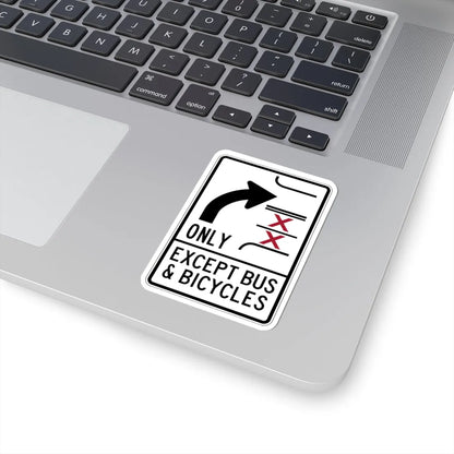PBOT Road sign R3351V (Oregon) (Road Sign) STICKER Vinyl Kiss-Cut Decal - The Sticker Space